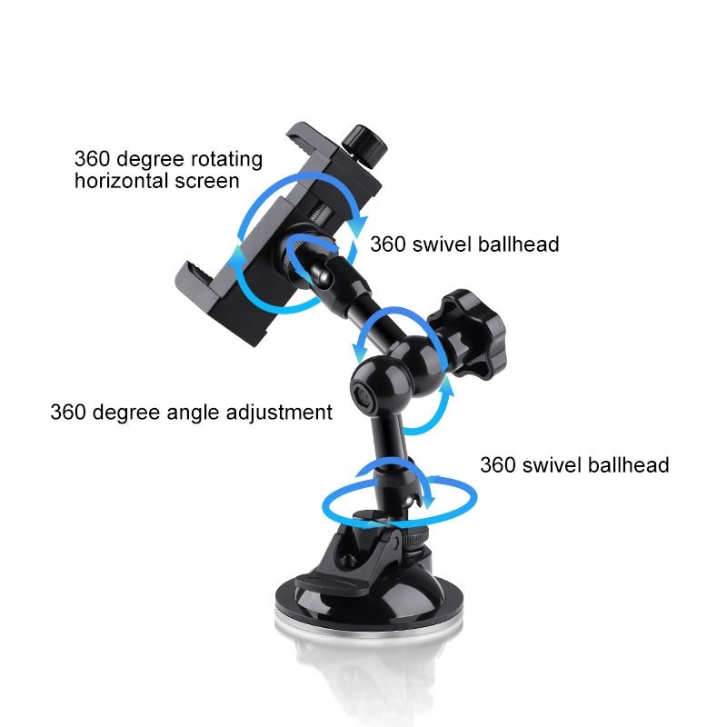 Articulating Magic Arm With Phone Clamp And Suction Cup-1915196502876229637