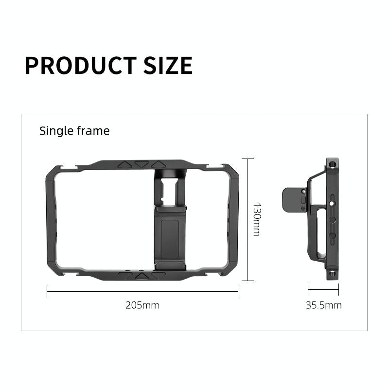 Vlogging Live Broadcast Smartphone Video Rig With Led Light And Mic-1915197497228267527