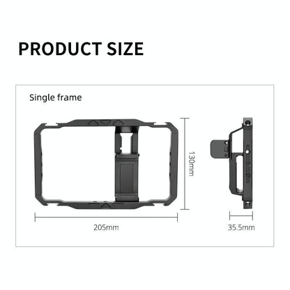 Vlogging Live Broadcast Smartphone Video Rig With Led Light And Mic-1915197497228267527