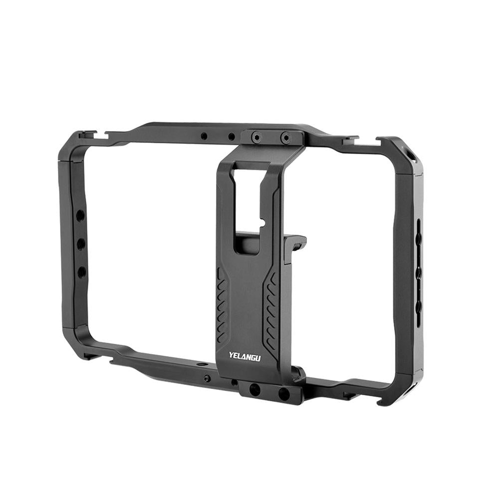 Vlogging Smartphone Video Rig - Metal Cage In Black-1915196798318809088