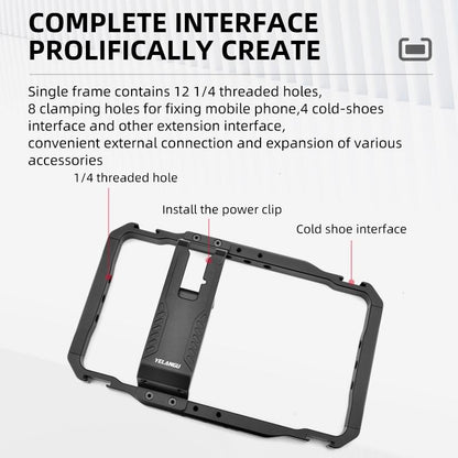 Vlogging Smartphone Video Rig - Metal Cage In Black-1915196798318809090