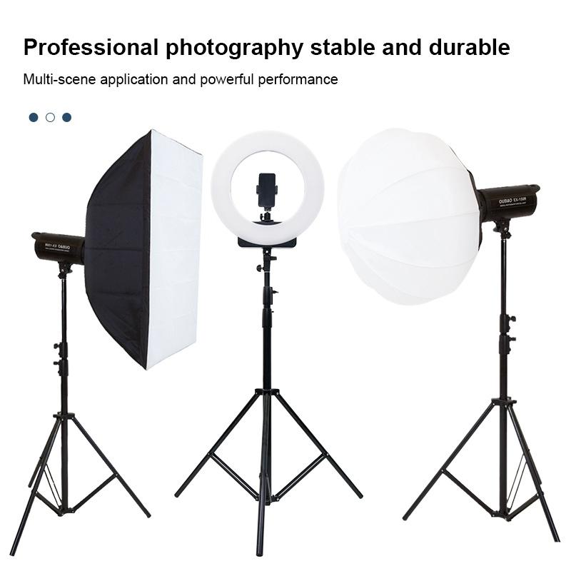Professional Metal Lighting Stand For Studio Flash - 2.2M Height-1915197393419243523