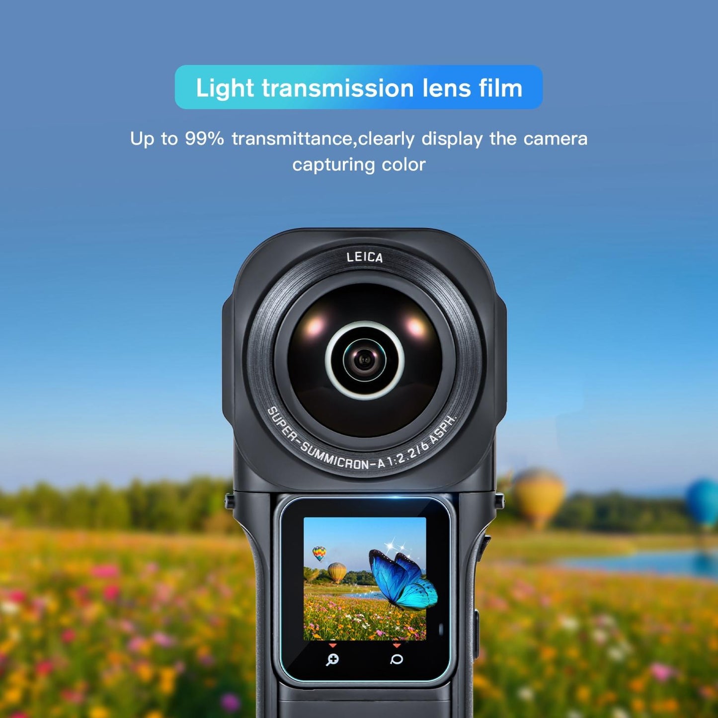 Tempe Glass Screen Film For Insta360 One Rs 1 Inch 360 Edition - 2 Pack-1915197656519544837