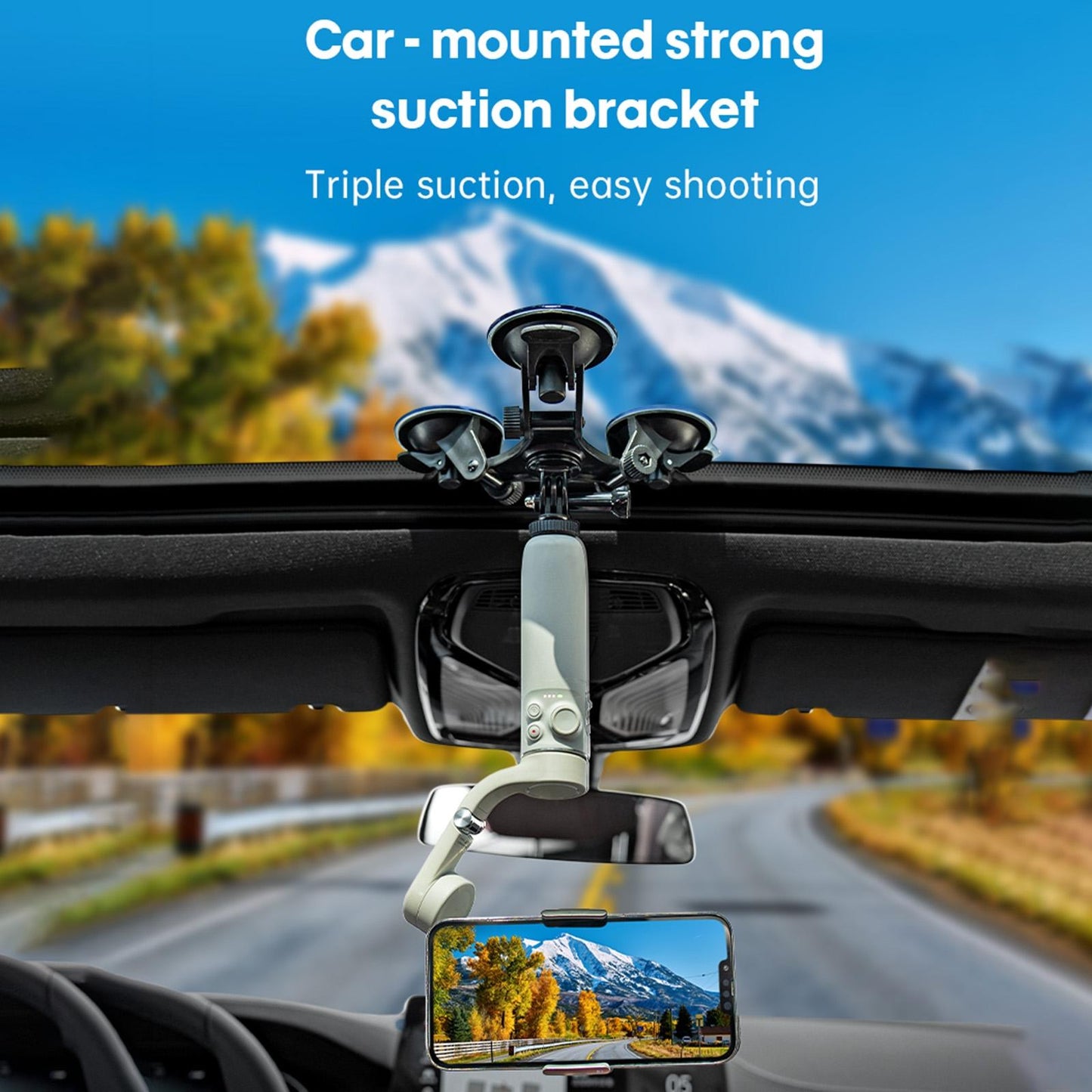 Triangle Suction Cup Mount - Strong Direction-1915196792895574017