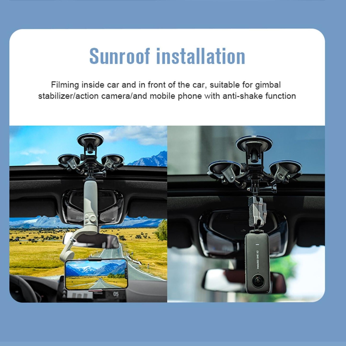 Triangle Suction Cup Mount - Strong Direction-1915196792895574020