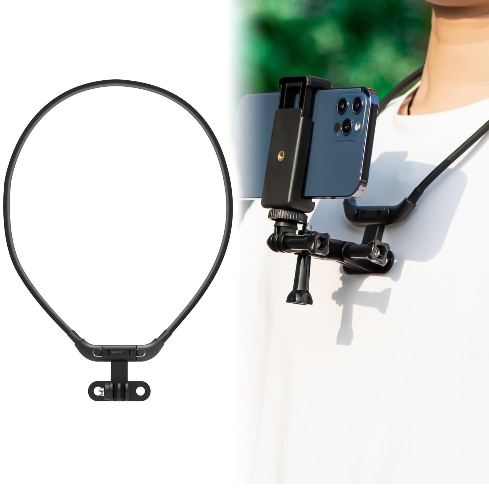 Neck Camera Holder For Hands-Free Vlogging And Fpv Recording-1915196488292634624