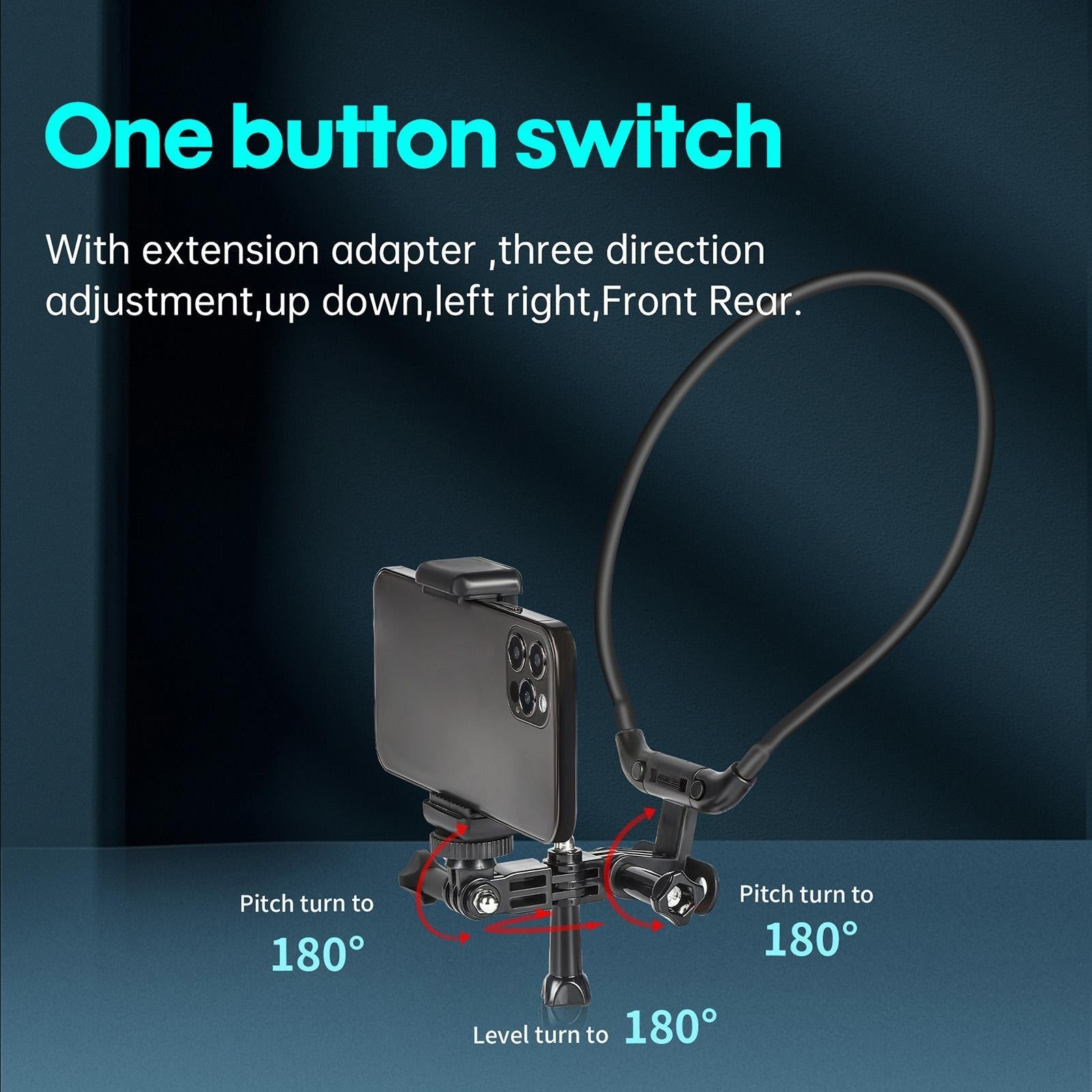 Neck Camera Holder For Hands-Free Vlogging And Fpv Recording-1915196488292634629