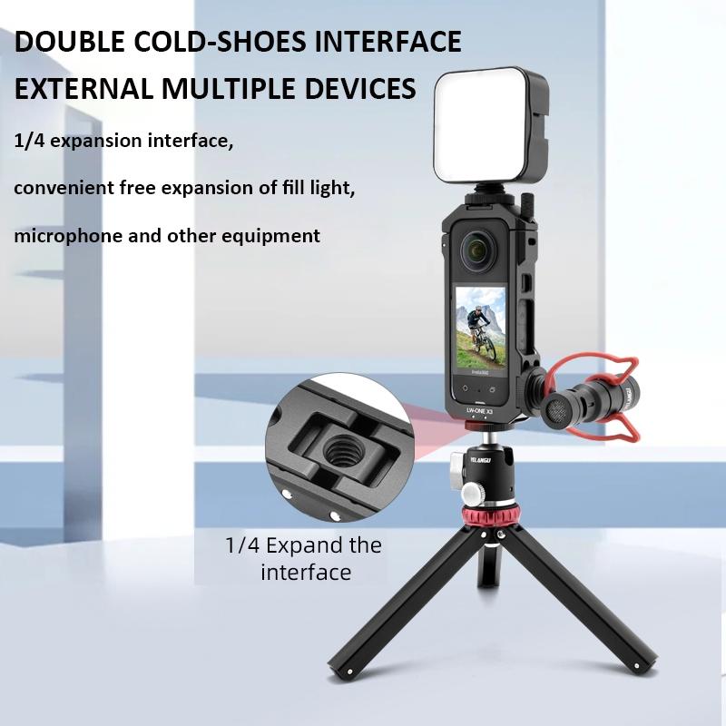 Extended Metal Cage For Insta360 X3 Camera-1915197064610975749