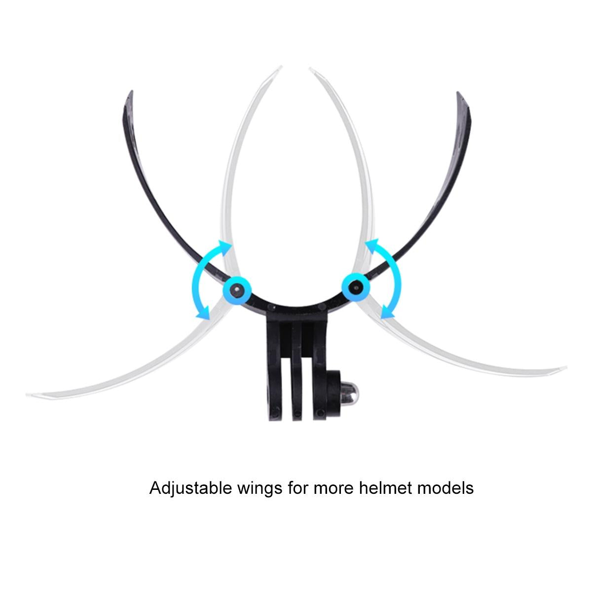 Foldable Action Camera Helmet Mount Kit With J Hook And Phone Clamp-1915196675568308227