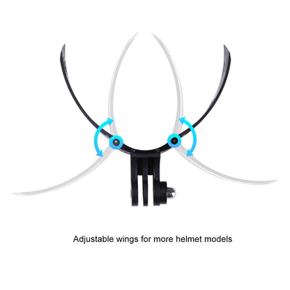 Foldable Action Camera Helmet Mount Kit With J Hook And Phone Clamp-1915196675568308227