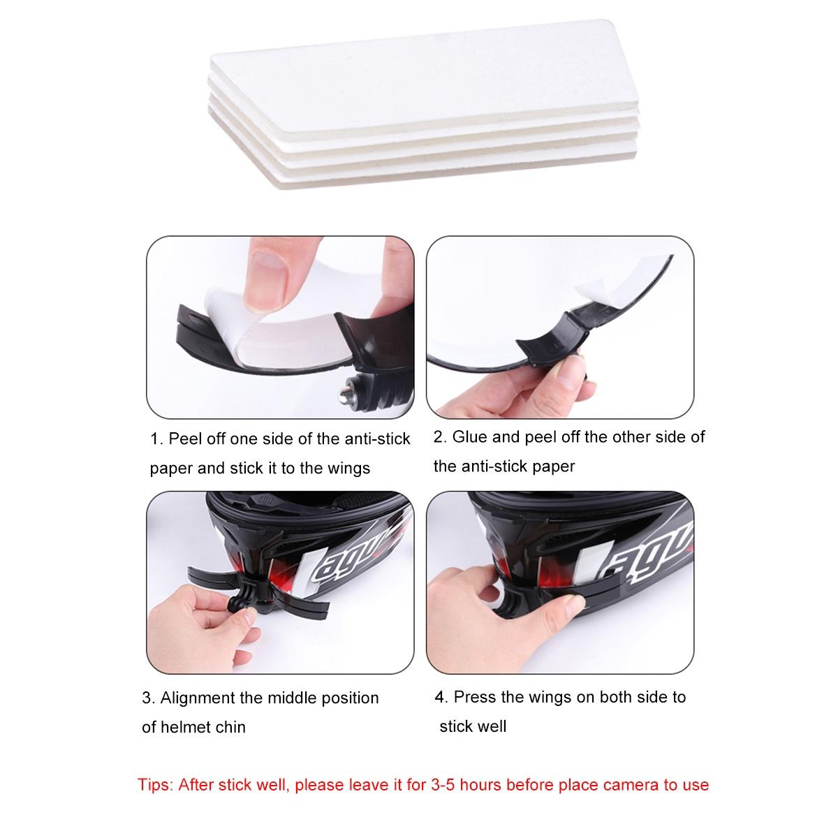 Foldable Action Camera Helmet Mount Kit With J Hook And Phone Clamp-1915196675568308231