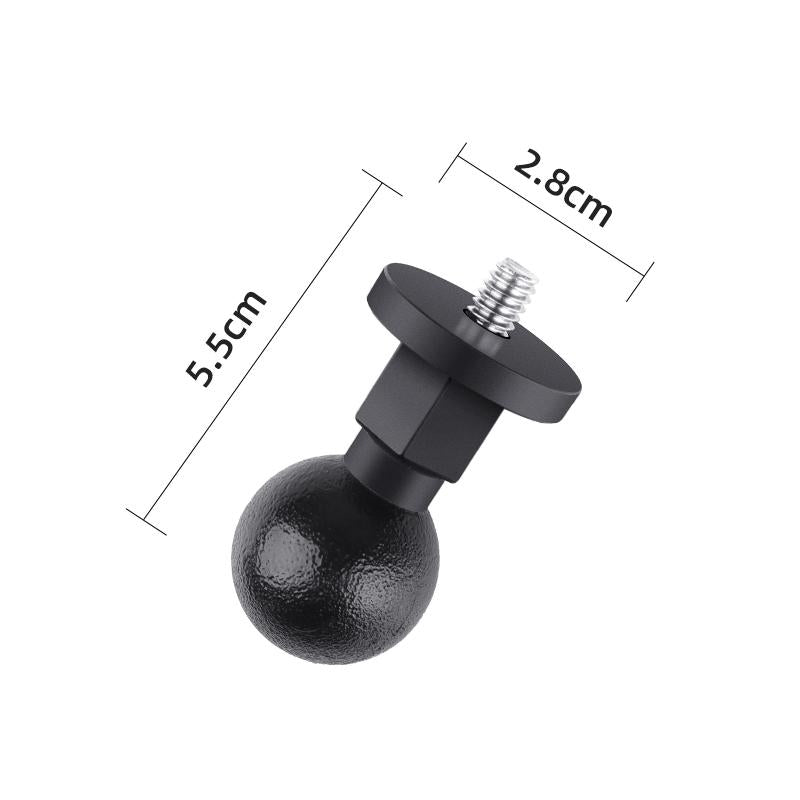 Universal 25Mm Ball Head Adapter For 1 / 4 Screws-1915196782497894401