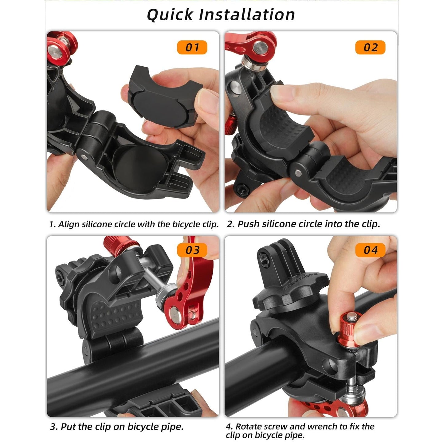 360 Degree Rotating Bike Mount For Sports Cameras-1915196490595307522