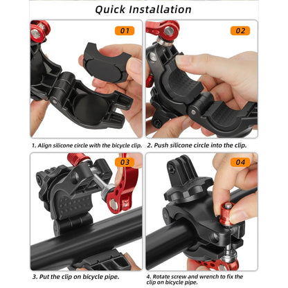 360 Degree Rotating Bike Mount For Sports Cameras-1915196490595307522