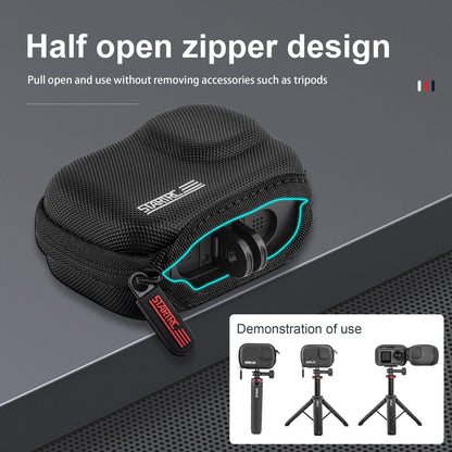 Portable Camera Case For Dji Action 3 / 4 - Pu Material-1915196750449217543