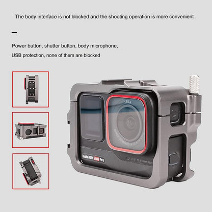 Aluminum Alloy Metal Rabbit Cage For Insta360 Ace Pro-1915196553144963075