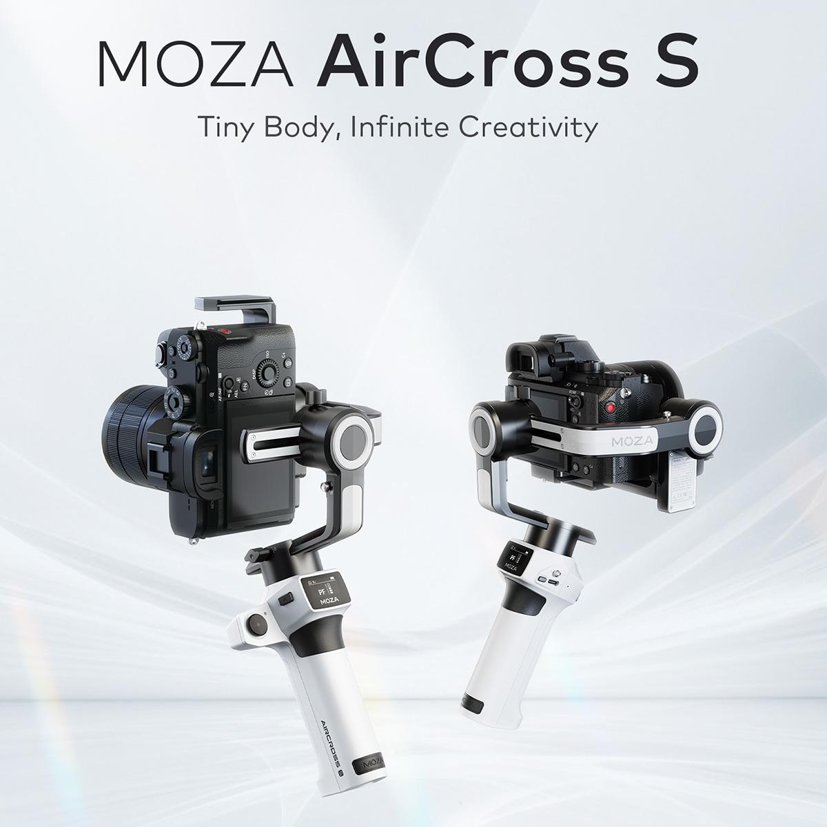 Aircross S 3 Axis Foldable Handheld Gimbal Stabilizer For Dslr Cameras And Smart Phone White-1943465050710872067