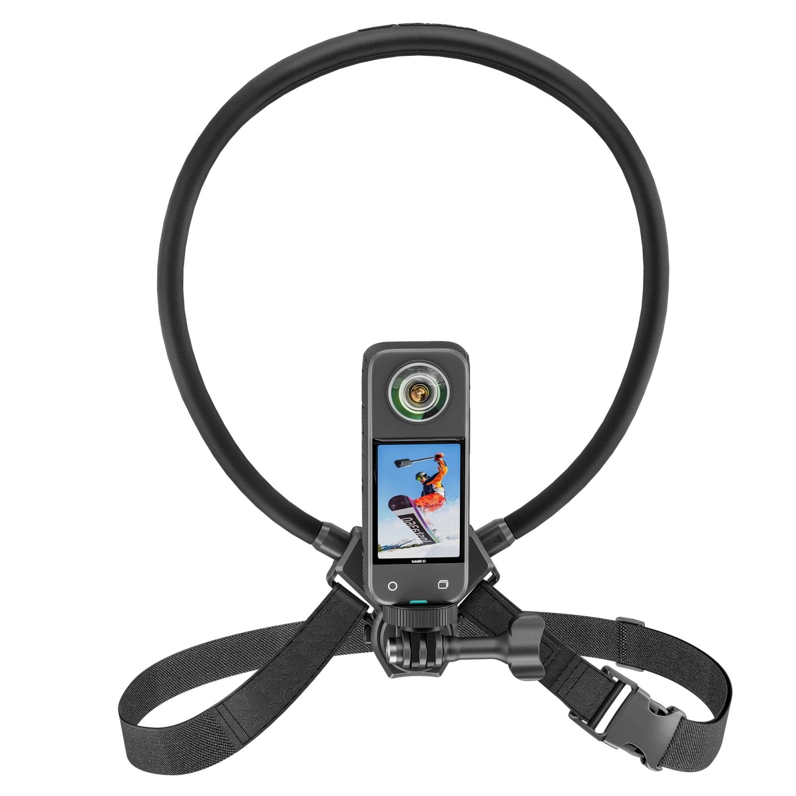 Adjustable Neck Vlog Bracket For Dji Gopro Insta360 Action Cameras And Smartphones-1915196485843161088
