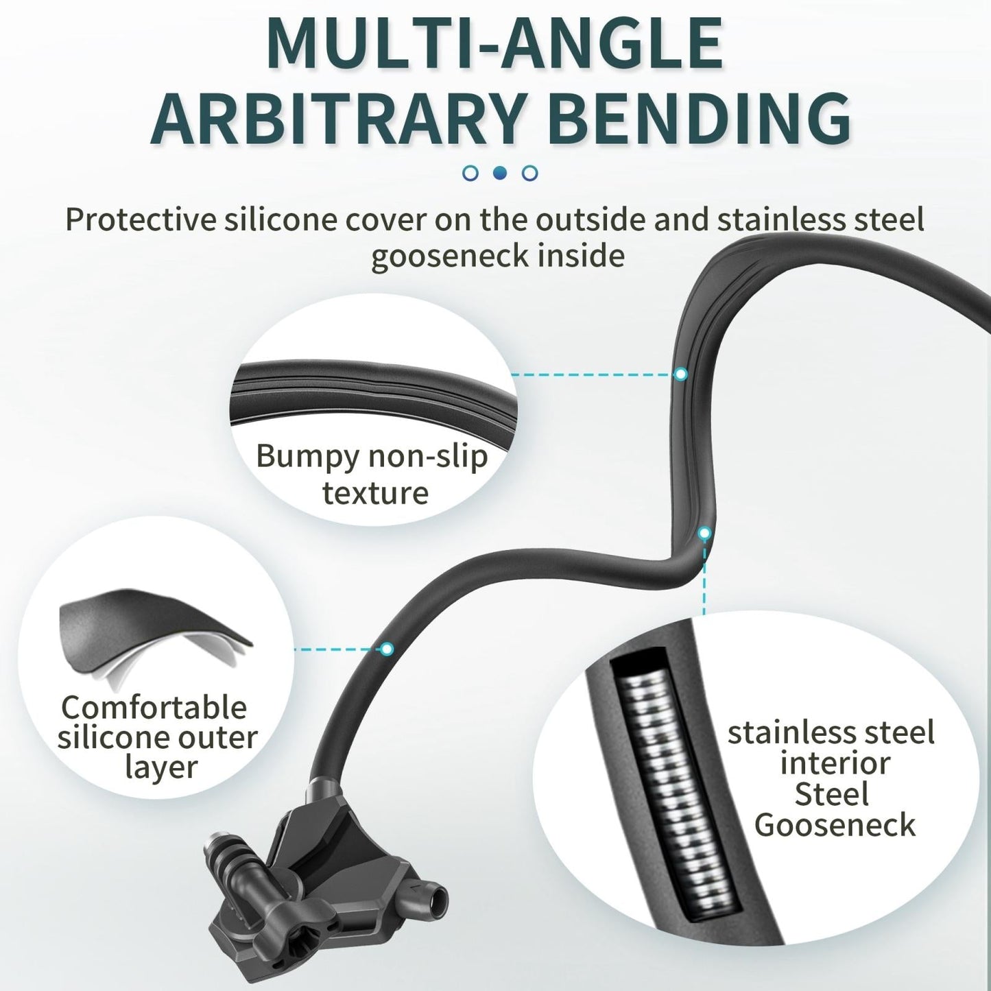 Adjustable Neck Vlog Bracket For Dji Gopro Insta360 Action Cameras And Smartphones-1915196485843161090