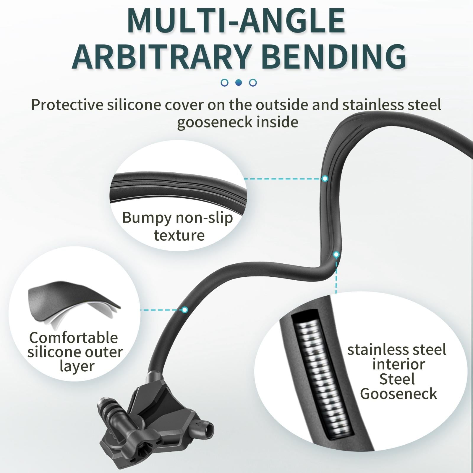 Adjustable Neck Vlog Bracket For Dji Gopro Insta360 Action Cameras And Smartphones-1915196485843161090