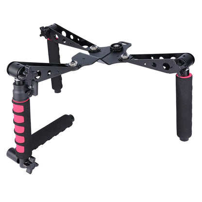 Multifunctional Camera Shoulder Mount For Dslr / Video Camera With Red Handles-1915196590340050947
