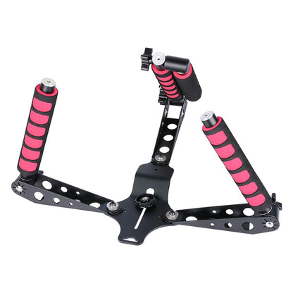 Multifunctional Camera Shoulder Mount For Dslr / Video Camera With Red Handles-1915196590340050949