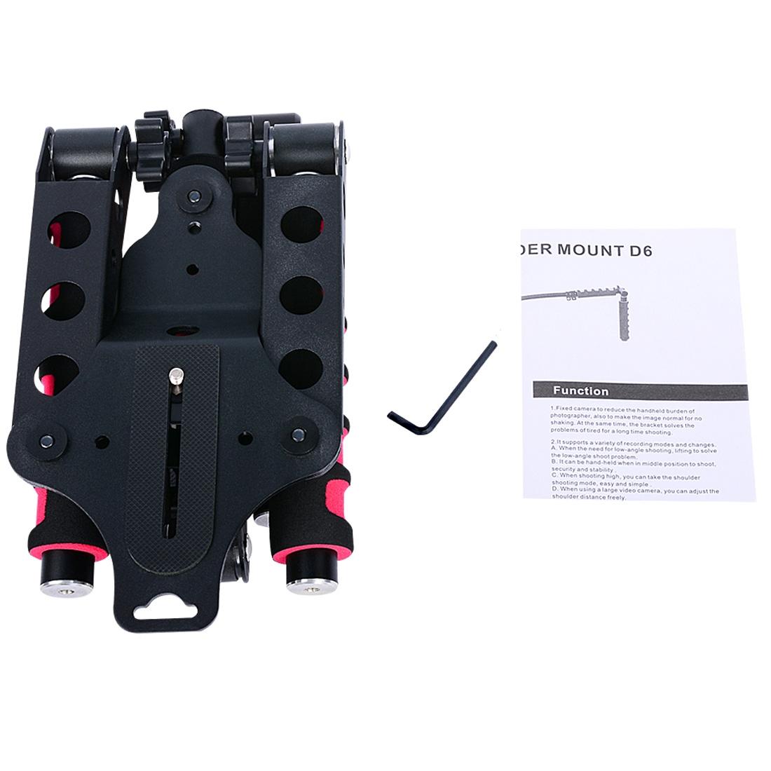 Multifunctional Camera Shoulder Mount For Dslr / Video Camera With Red Handles-1915196590340050953