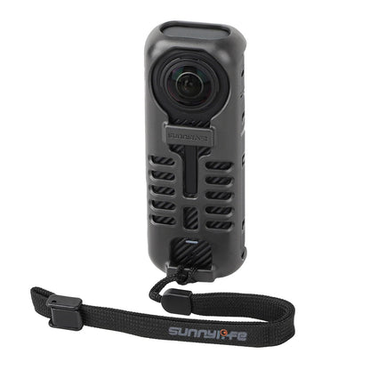 Graphene Protective Case For Insta360 X4 With Hand Strap - Black-1915196795407962112