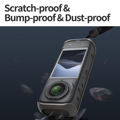 Graphene Protective Case For Insta360 X4 With Hand Strap - Black-1915196795407962117