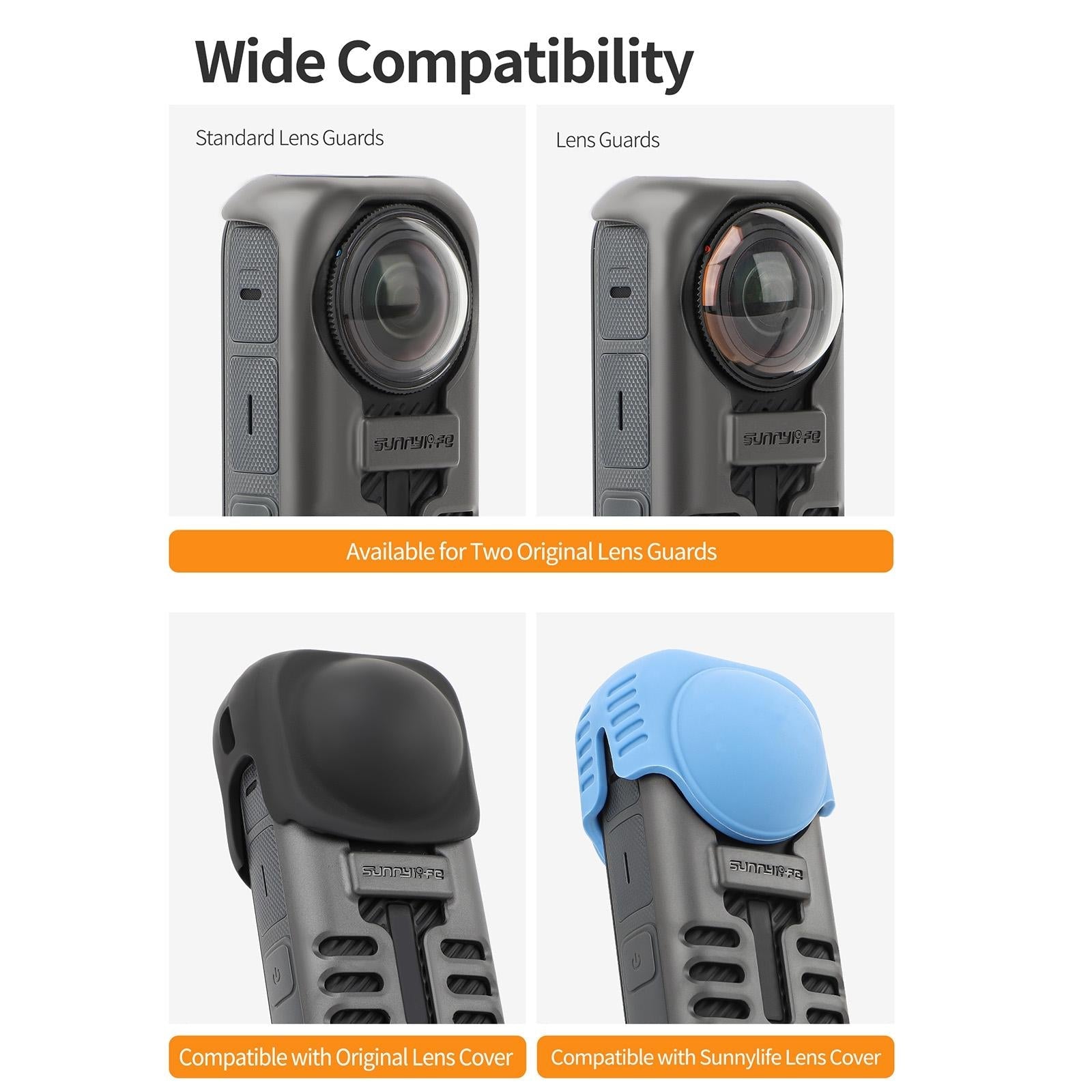 Graphene Protective Case For Insta360 X4 With Hand Strap - Black-1915196795407962121