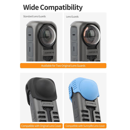 Graphene Protective Case For Insta360 X4 With Hand Strap - Black-1915196795407962121