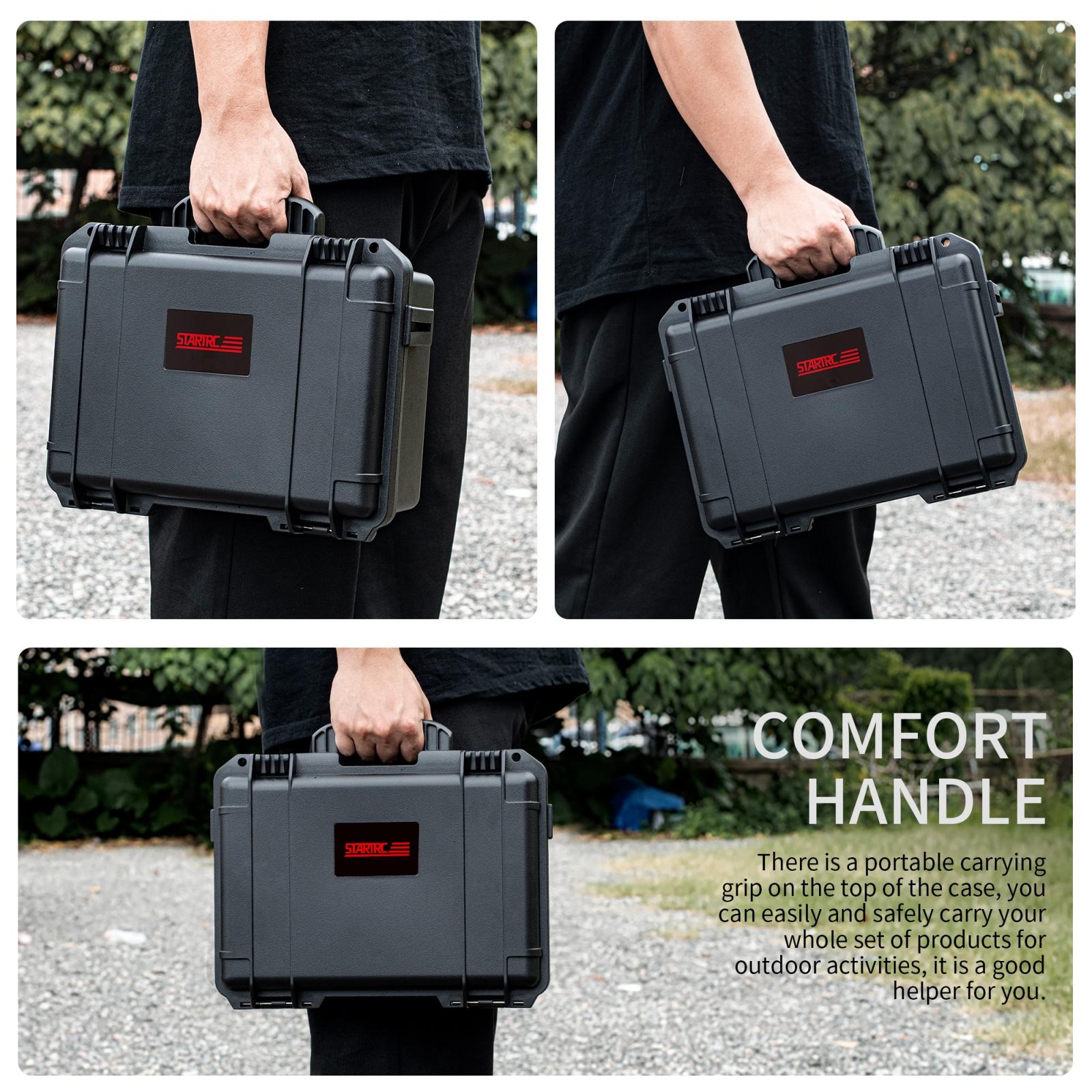 Waterproof Dual-Layer Storage Box For Insta360 X4 Startrc - Black-1915196772968435716