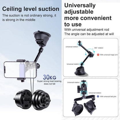 Articulating Dual Suction Cup Magic Arm Phone Mount-1915196698314018820