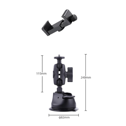 Single Suction Cup Arm Phone Mount With Connecting Rod-1915196730387861505