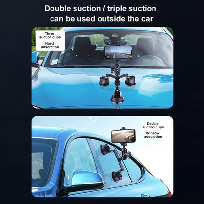 Single Suction Cup Arm Phone Mount With Connecting Rod-1915196730387861511