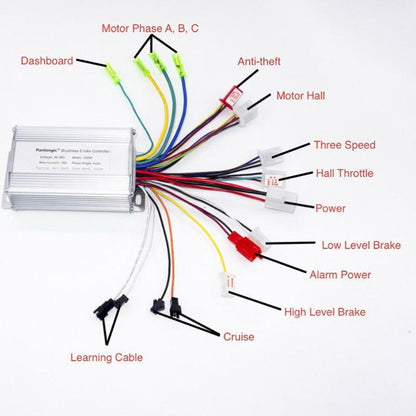 350W Electric Vehicle Controller For 36V-48V Systems-1964932325993222146