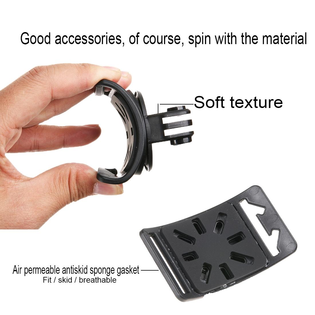 360 Degree Rotation Mount For Gopro Insta360 Dji Action Cameras - 3-In-1 Straps For Hand Wrist Arm Leg-1915198078562996227