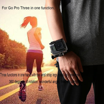 360 Degree Rotation Mount For Gopro Insta360 Dji Action Cameras - 3-In-1 Straps For Hand Wrist Arm Leg-1915198078562996231