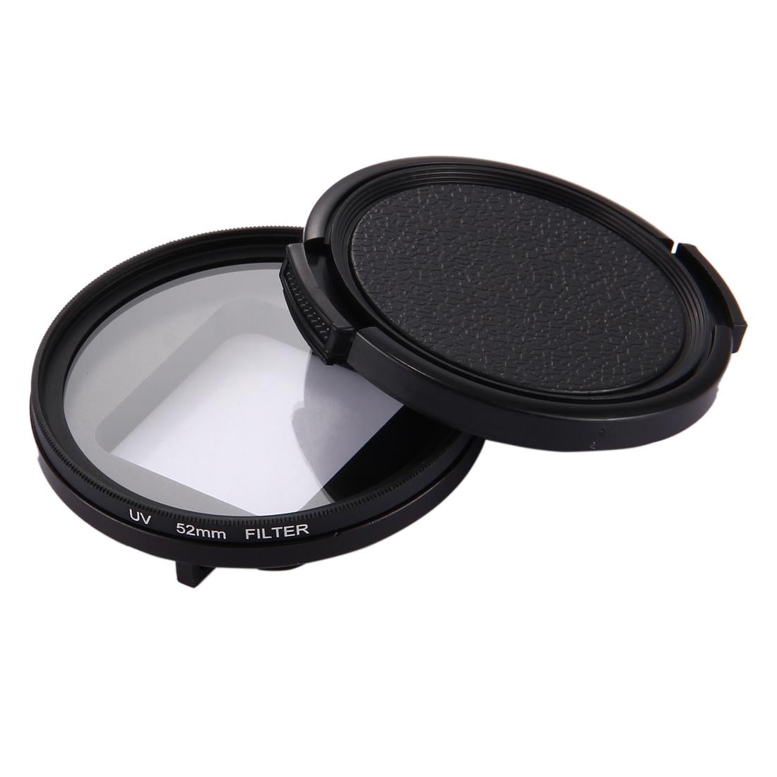 3-In-1 52Mm Round Uv Lens Filter For Gopro Hero7 / 6 / 5 With Cap-1915197823666753541