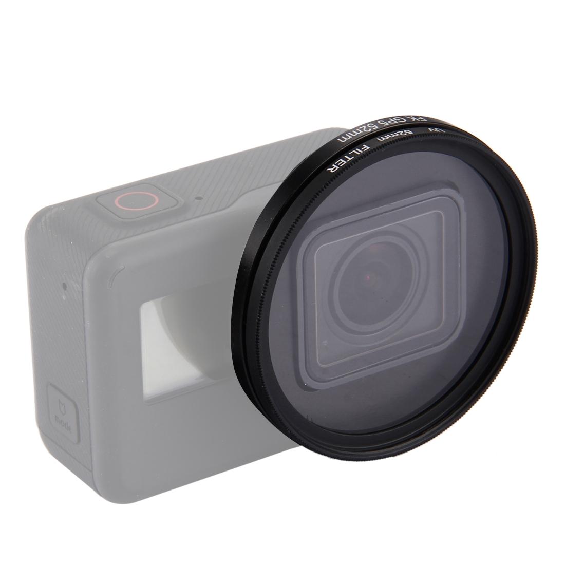 3-In-1 52Mm Round Uv Lens Filter For Gopro Hero7 / 6 / 5 With Cap-1915197823666753543
