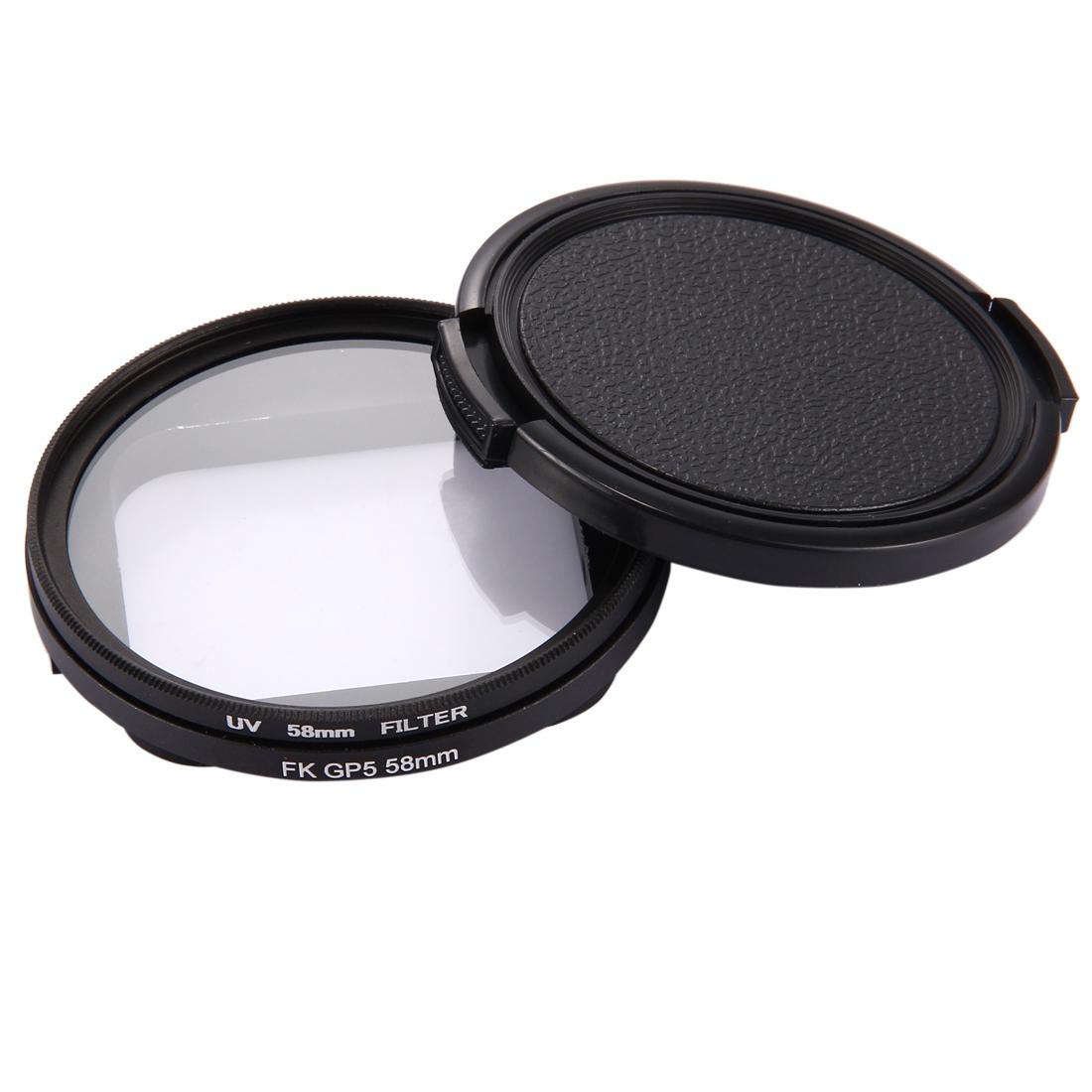 3-In-1 58Mm Round Uv Filter With Cap For Gopro Hero7 / 6 / 5-1915197638786027525