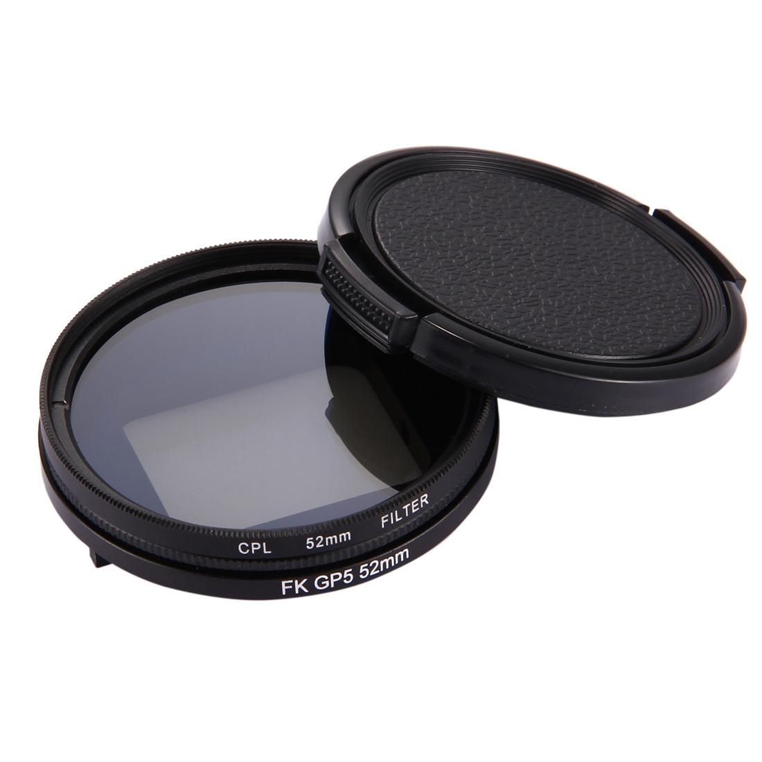 3-In-1 52Mm Round Cpl Lens Filter For Gopro Hero7 With Cap-1915197176921853957