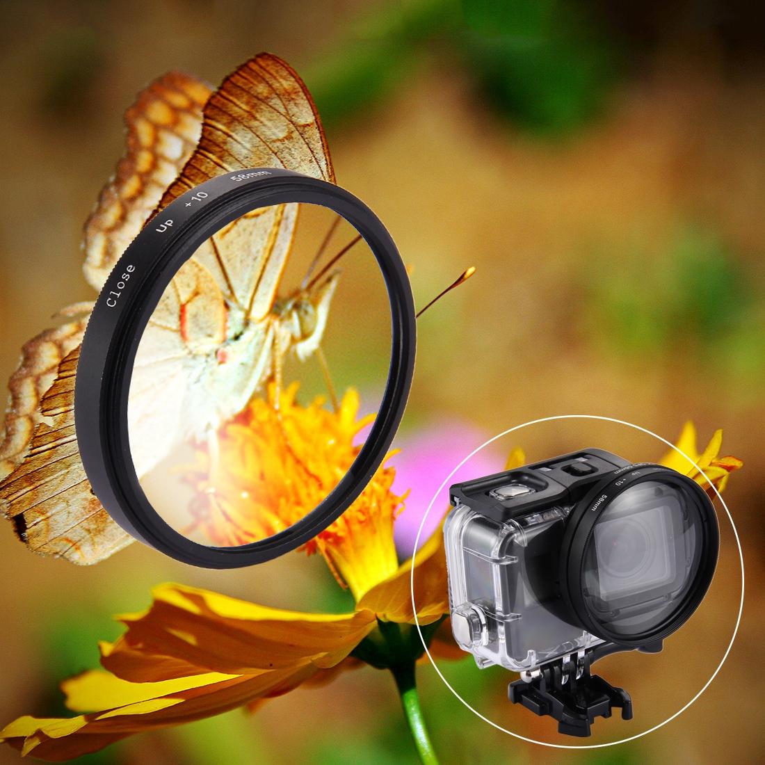 10X Close Up Lens Filter For Gopro Hero7 / 6 / 5 - 58Mm Dual Function-1915197271805399040