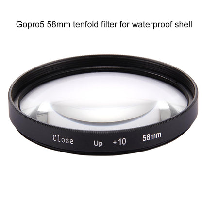 10X Close Up Lens Filter For Gopro Hero7 / 6 / 5 - 58Mm Dual Function-1915197271805399043