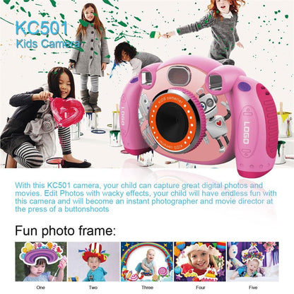 2.0 Inch Hd Screen Digital Children Camera - Pink 3Mp-1915196535486943239