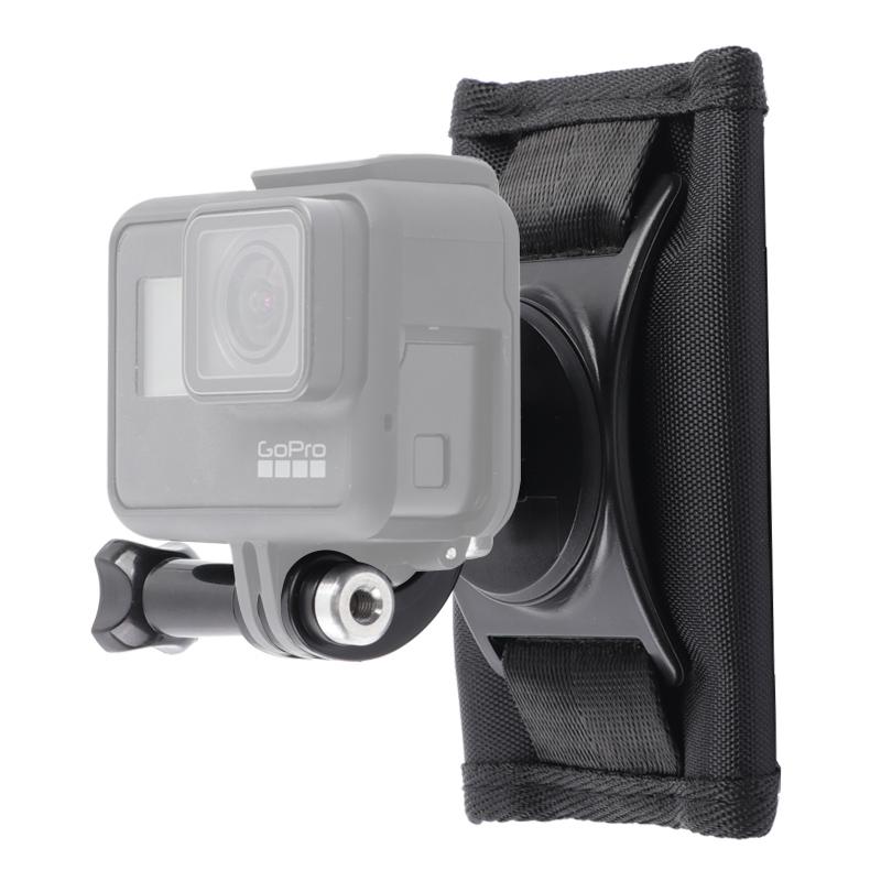 Backpack Mount For Gopro And Other Action Cameras - Hook And Loop Fastener-1915197186333872128