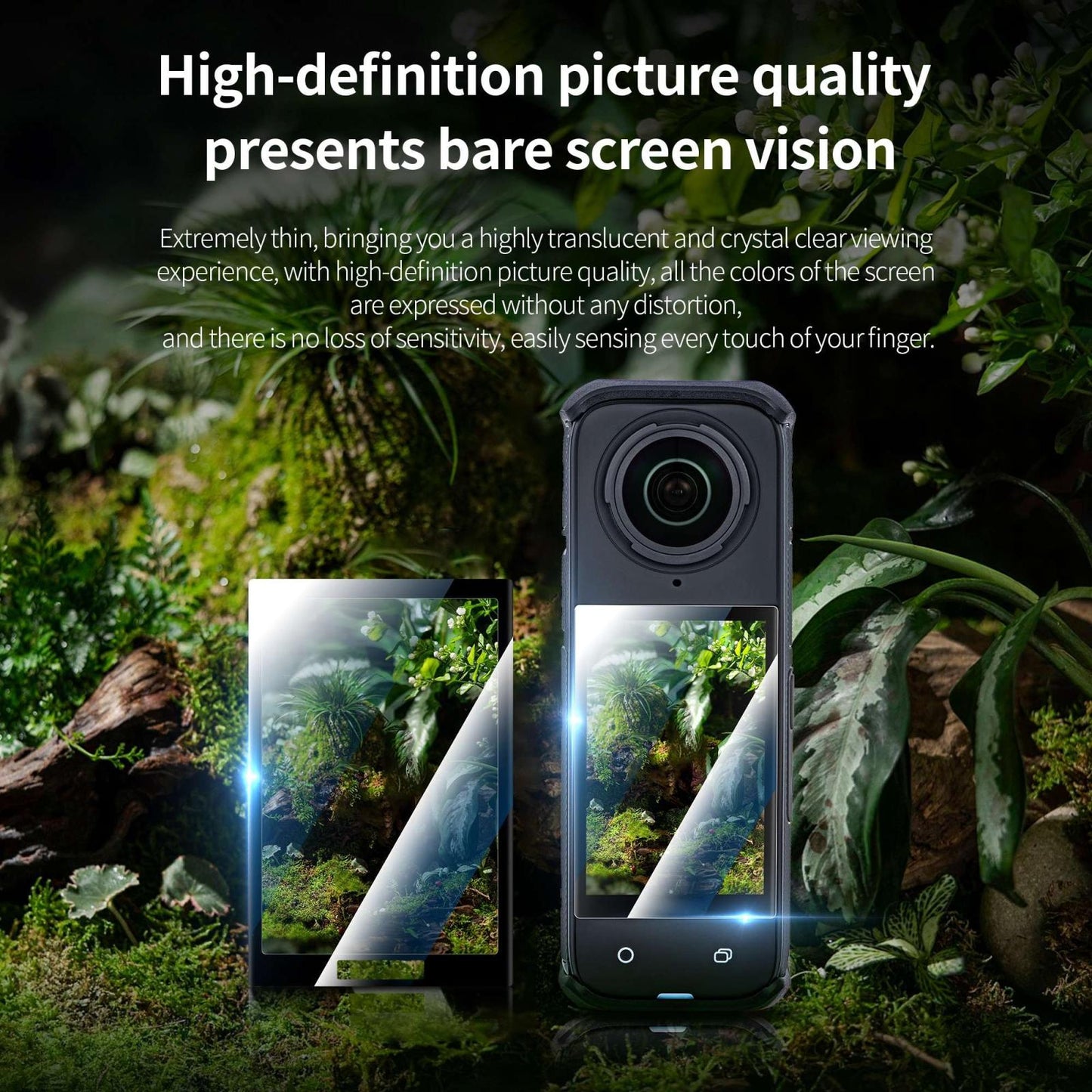 2-Pack Tempered Glass Film For Insta360 X4 - Hd Quality-1915196706530660355