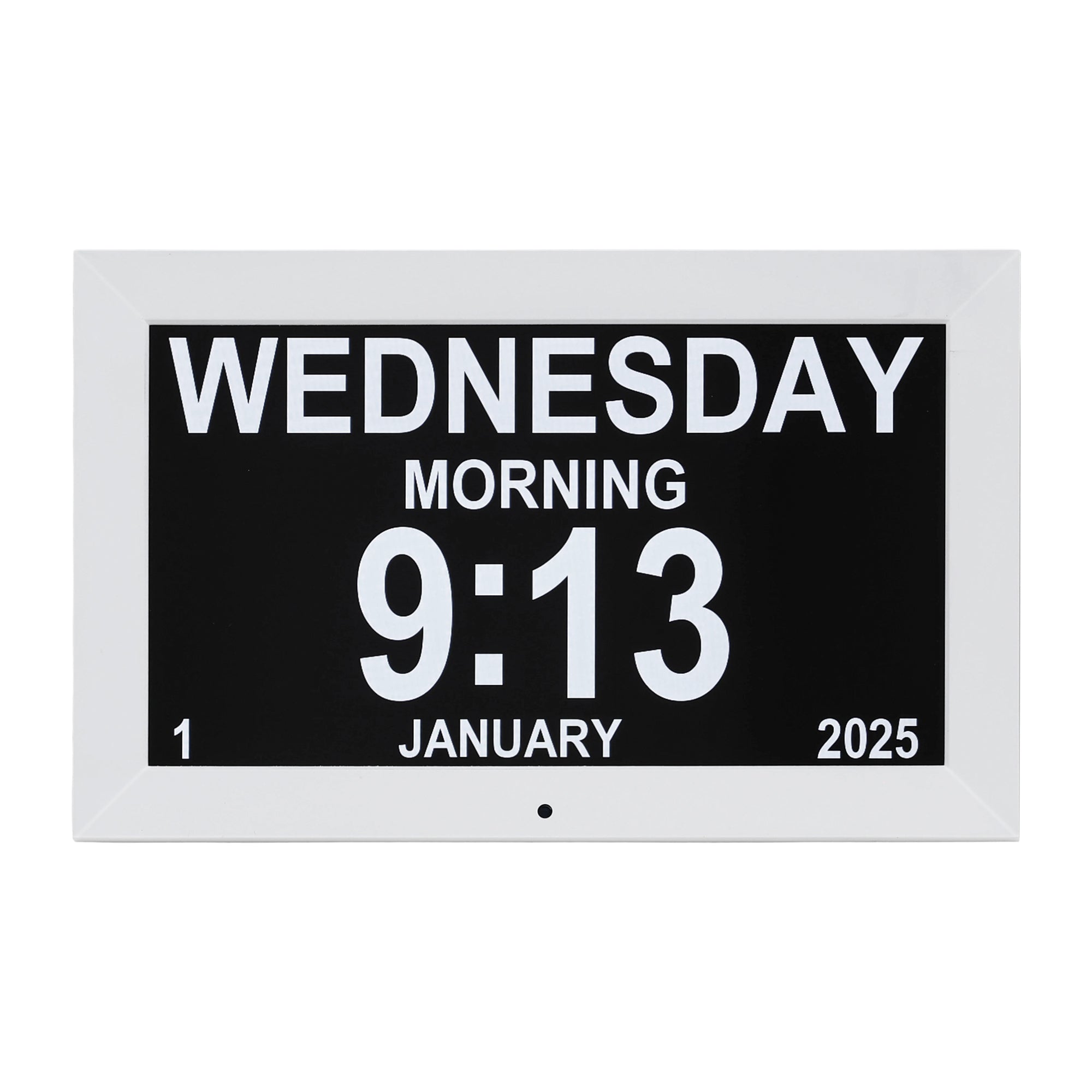 Artiss 10" Digital Day Clock Alarm Calendar Dementia Date Week Desk Clocks White