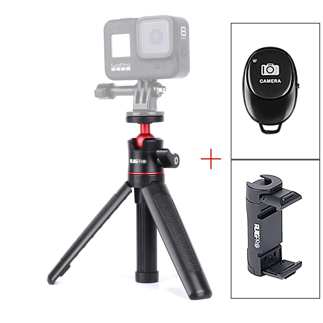 Foldable Tripod Selfie Stick With Bluetooth Remote For Gopro Hero 12-1922443419544850432