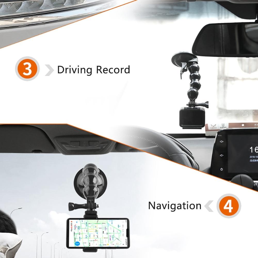 Universal Suction Cup Mount For Gopro And Other Action Cameras-1915196739871182857